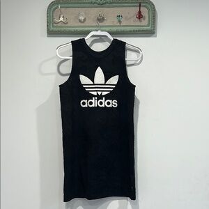Adidas originals, bonded lace tank mini dress women’s size medium black / white
